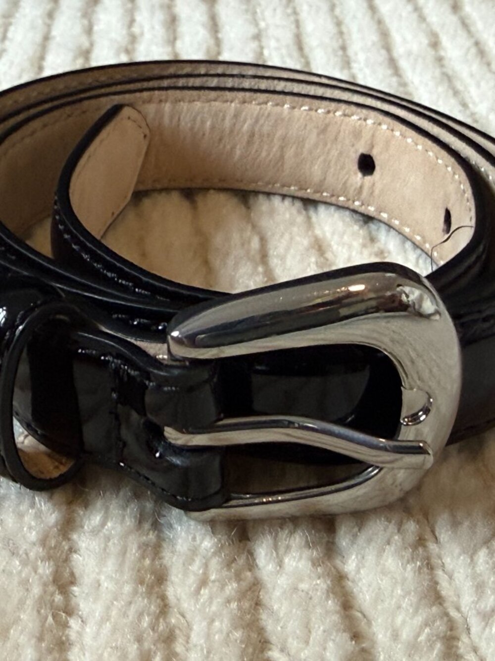B-Low The Belt Black Patent Leather Belt XS